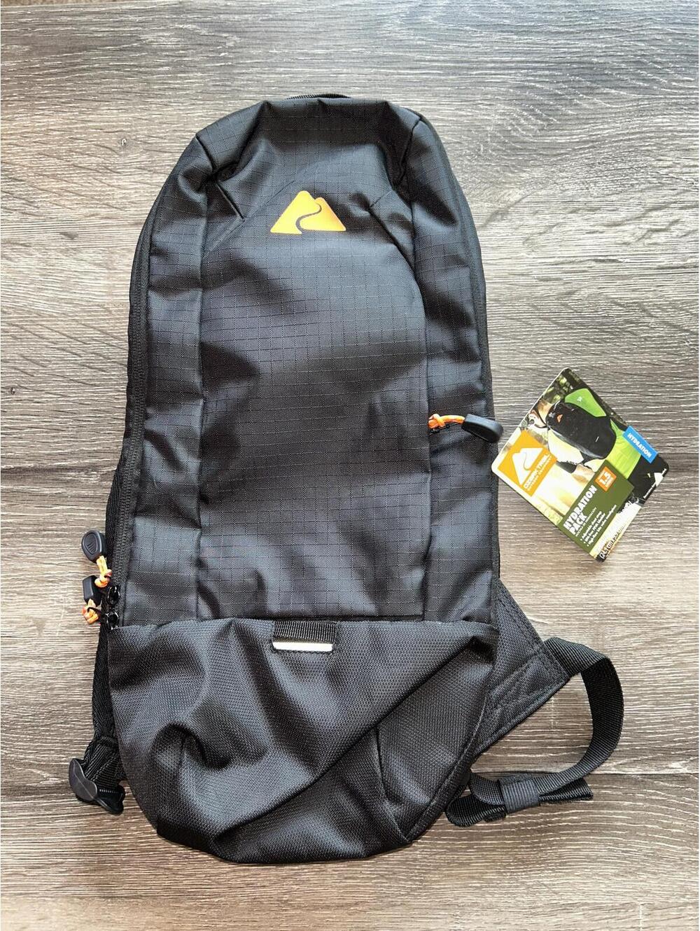High Sierra Hydration Backpack Black Gray Hiking Bike Pack No Bladder